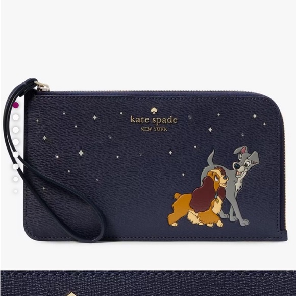 Kate Spade Midnight Blue Wallet with Disney Design
